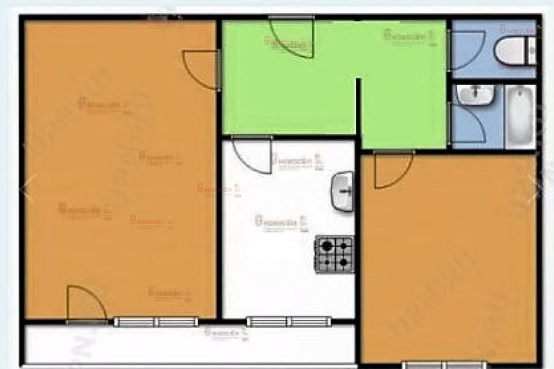 Продажа 2-комнатной квартиры 46 м², 2/9 этаж