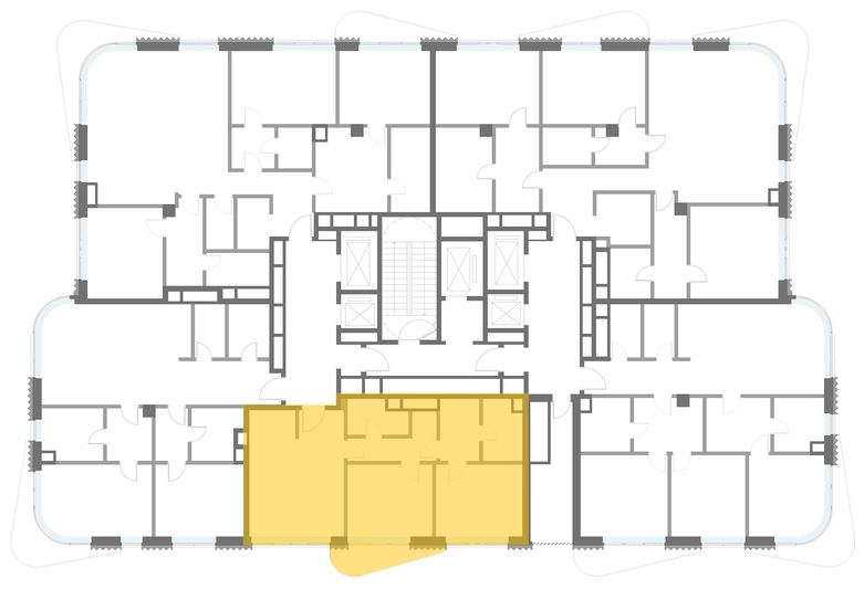 Продажа 2-комнатной квартиры 82,8 м², 11/14 этаж