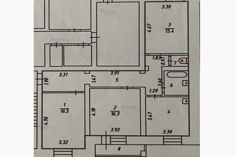 Продажа 3-комнатной квартиры 83 м², 3/9 этаж