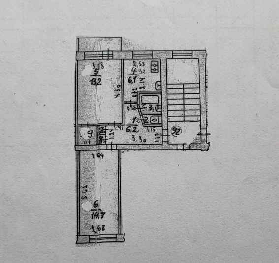 Продажа 2-комнатной квартиры 45,4 м², 4/5 этаж