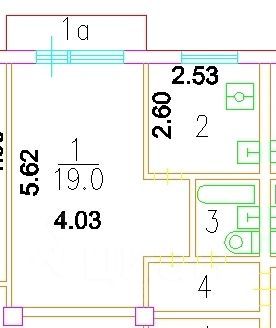 Продажа 1-комнатной квартиры 31,2 м², 5/5 этаж