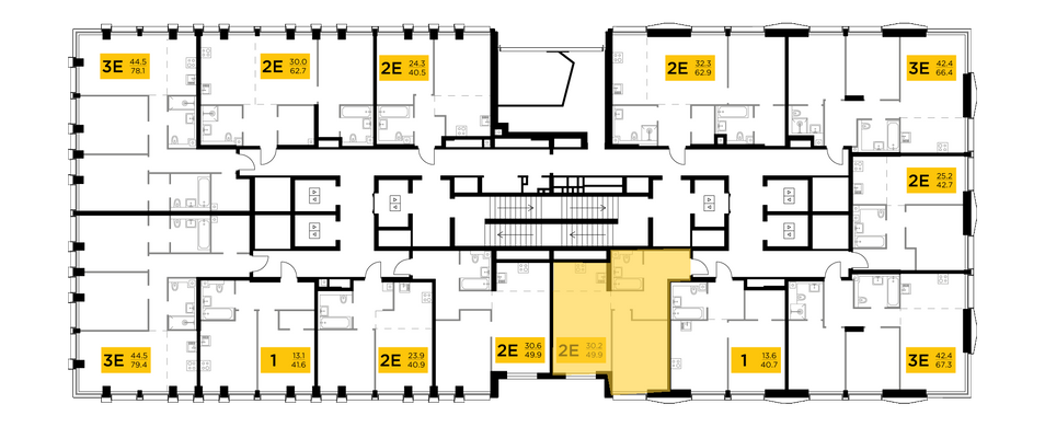 Продажа 2-комнатной квартиры 49,9 м², 19/35 этаж