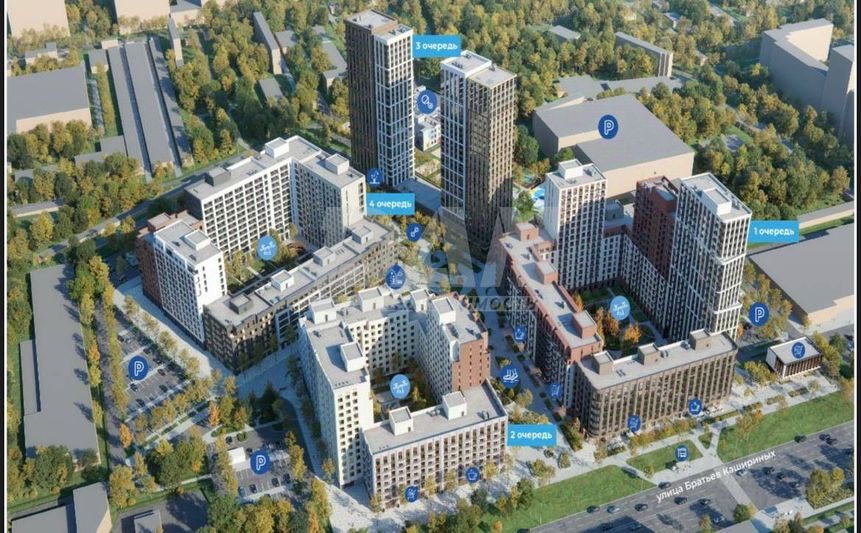 Продажа 1-комнатной квартиры 47,8 м², 3/7 этаж