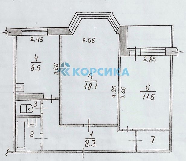 Продажа 2-комнатной квартиры 51,9 м², 7/9 этаж