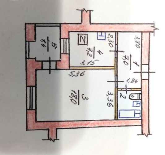 Продажа 1-комнатной квартиры 38 м², 12/14 этаж