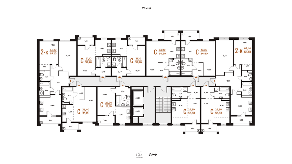Продажа квартиры-студии 30,9 м², 4 этаж