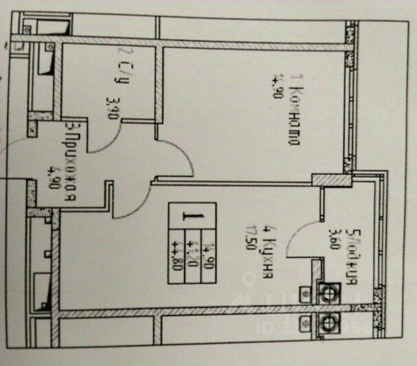 Продажа 1-комнатной квартиры 45,6 м², 3/22 этаж