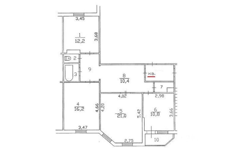 Продажа 3-комнатной квартиры 81 м², 3/5 этаж