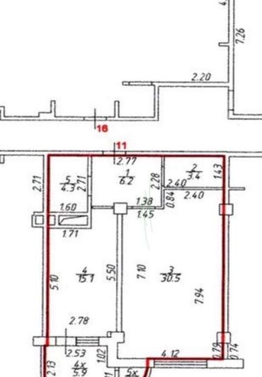 Продажа 1-комнатной квартиры 67 м², 3/18 этаж