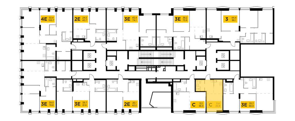 Продажа квартиры-студии 25,9 м², 11/33 этаж