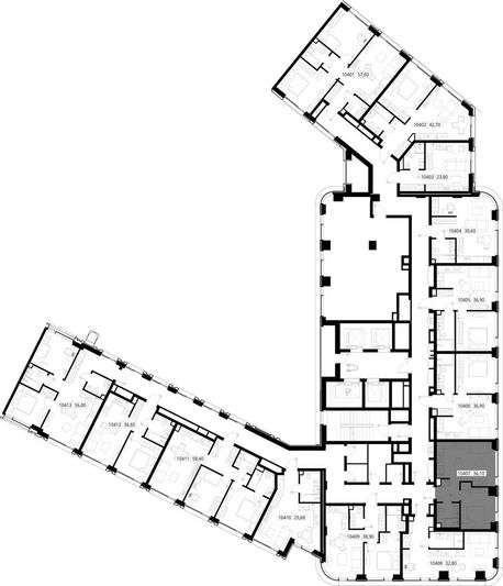 Продажа 1-комнатной квартиры 36,1 м², 4/30 этаж