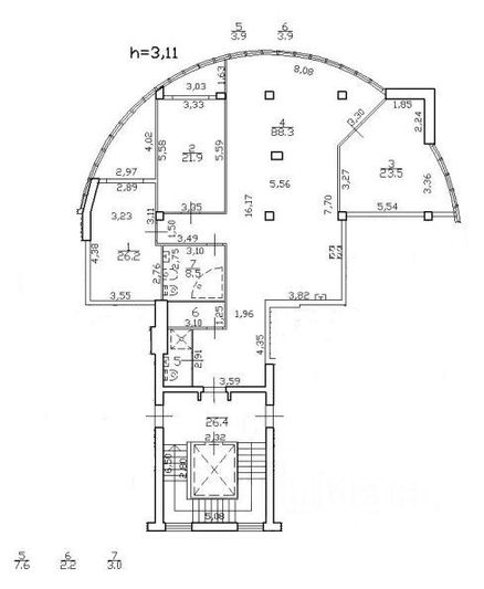 Продажа 3-комнатной квартиры 176,2 м², 7/9 этаж