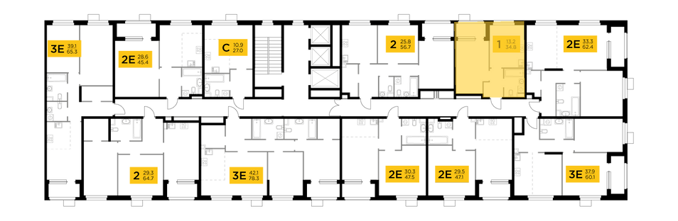 Продажа 1-комнатной квартиры 34,8 м², 16/17 этаж