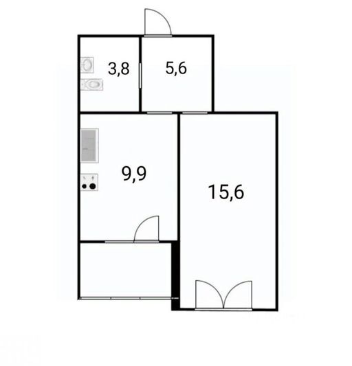 Продажа 1-комнатной квартиры 35,8 м², 23/23 этаж