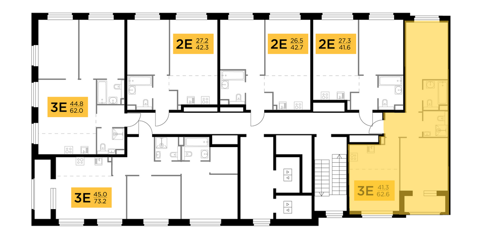Продажа 3-комнатной квартиры 62,6 м², 3/17 этаж