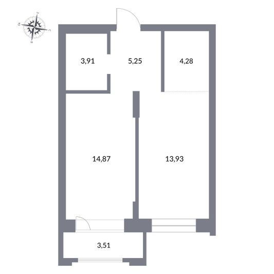 Продажа 2-комнатной квартиры 40,7 м², 23/27 этаж