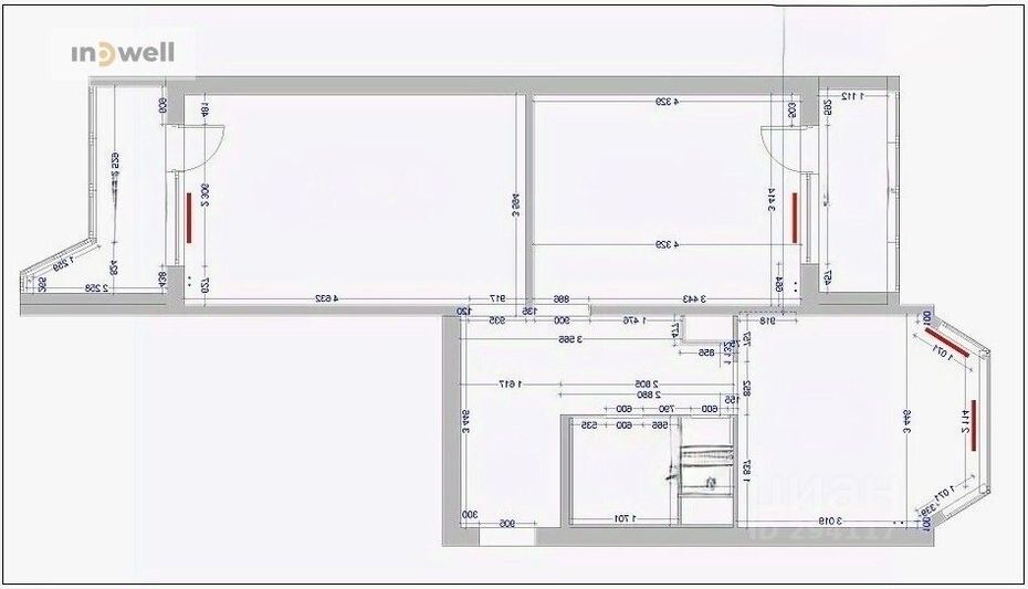 Продажа 2-комнатной квартиры 60,4 м², 9/17 этаж