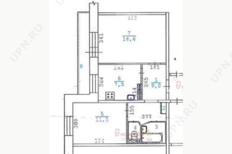 Продажа 2-комнатной квартиры 48 м², 2/9 этаж