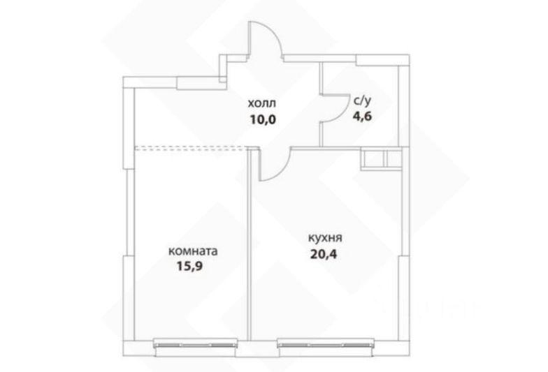 Продажа 2-комнатной квартиры 51,6 м², 11/41 этаж