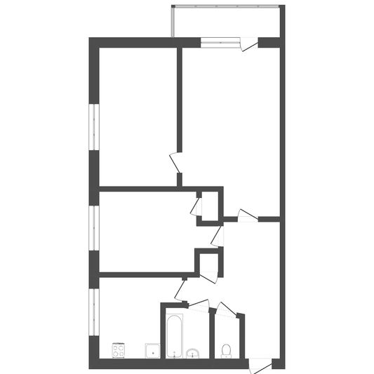 Продажа 3-комнатной квартиры 51,3 м², 4/5 этаж