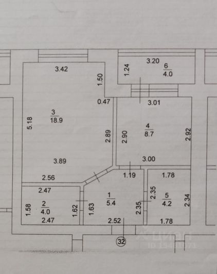 Продажа 1-комнатной квартиры 43,2 м², 6/10 этаж