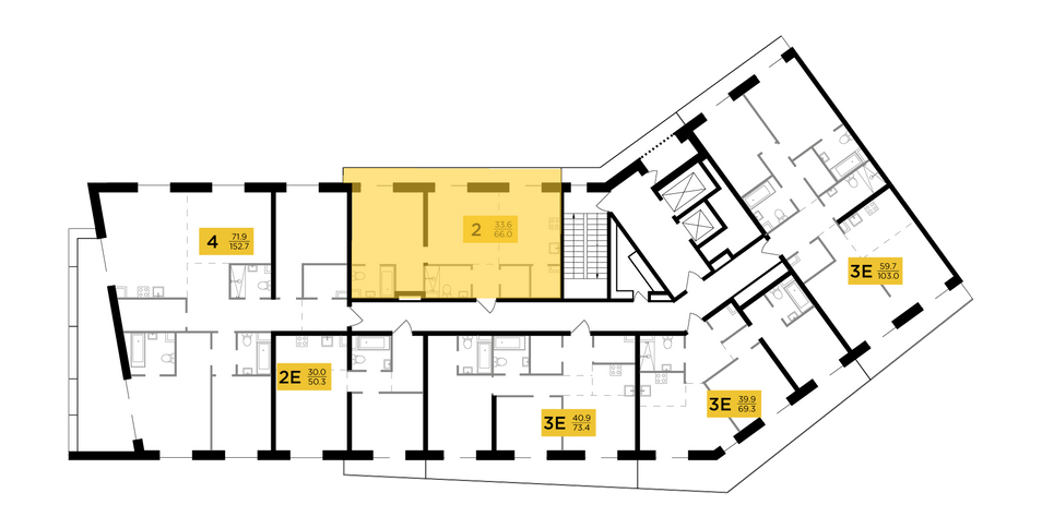 Продажа 2-комнатной квартиры 65,9 м², 15/16 этаж