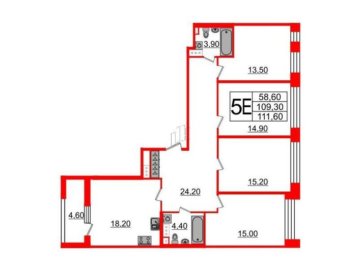 Продажа 4-комнатной квартиры 112 м², 4/10 этаж
