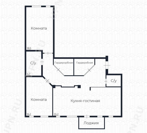 Продажа 3-комнатной квартиры 105 м², 2/4 этаж