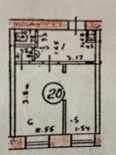 Продажа 1-комнатной квартиры 22,2 м², 2/5 этаж