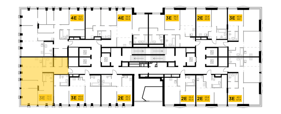 Продажа 3-комнатной квартиры 79 м², 27/33 этаж