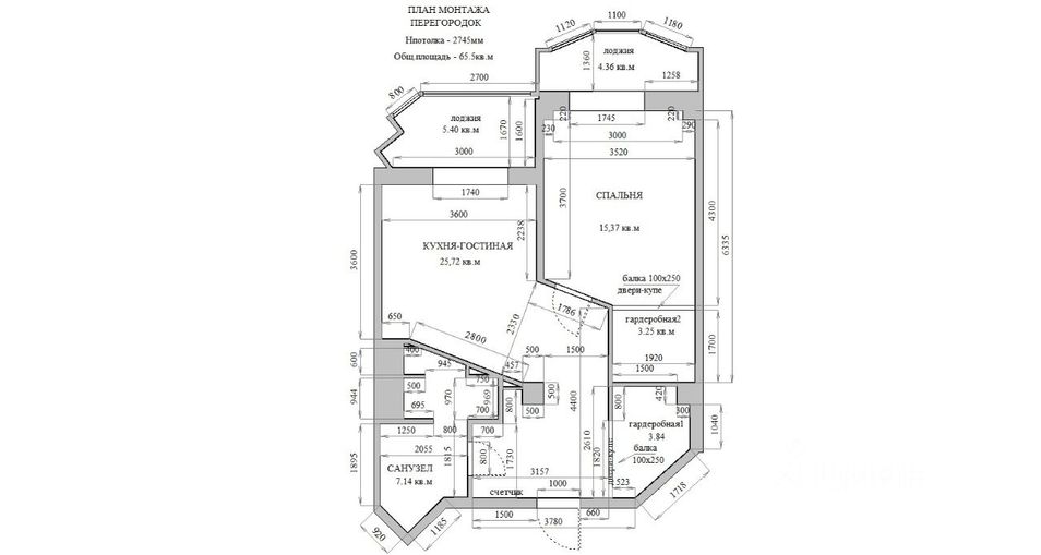 Аренда 1-комнатной квартиры 55 м², 12/26 этаж