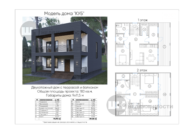 Продажа дома, 183 м², с участком 750 м²