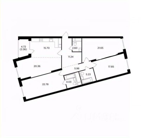 Продажа 4-комнатной квартиры 129,8 м², 30/30 этаж