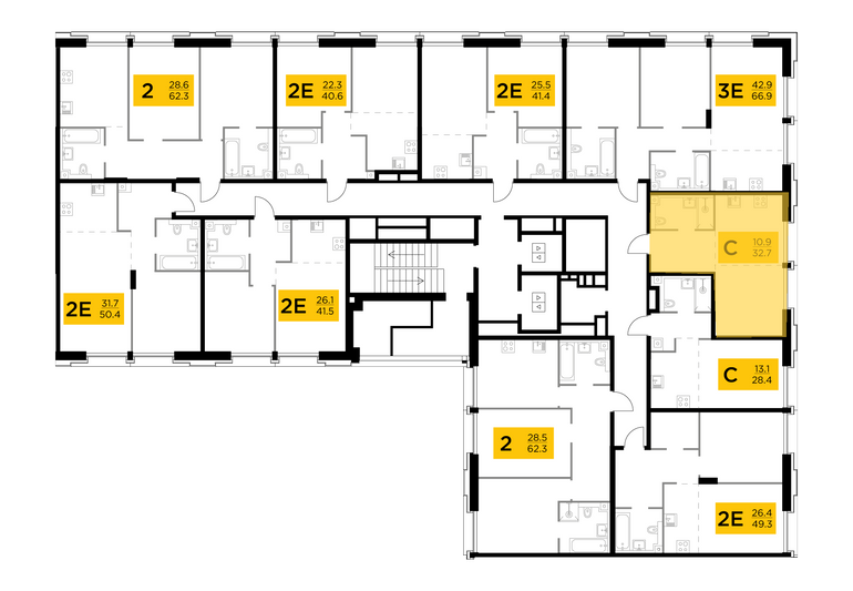 Продажа квартиры-студии 32,7 м², 8/12 этаж