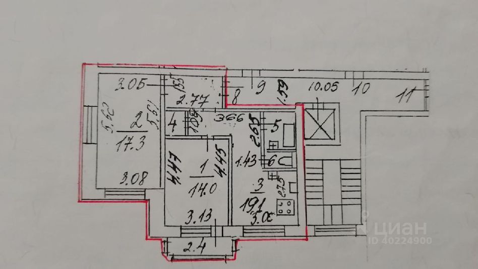 Аренда 2-комнатной квартиры 55 м², 3/10 этаж