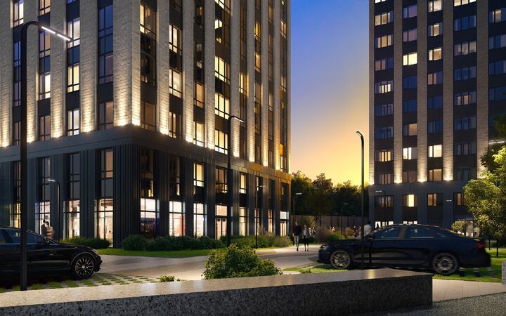 Продажа 1-комнатной квартиры 43,5 м², 2/24 этаж