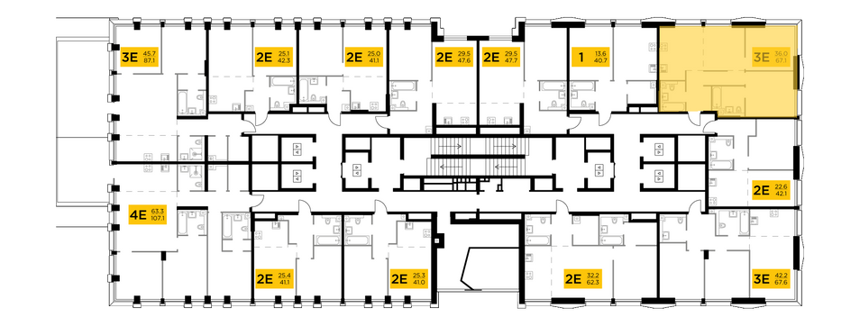 Продажа 3-комнатной квартиры 67,1 м², 14/32 этаж