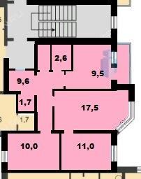 Продажа 3-комнатной квартиры 64,2 м², 3/3 этаж