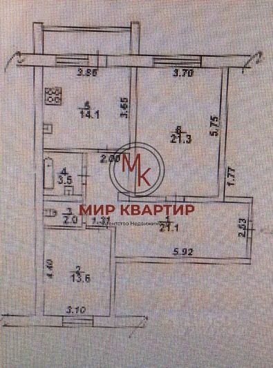 Продажа 2-комнатной квартиры 74 м², 1/5 этаж