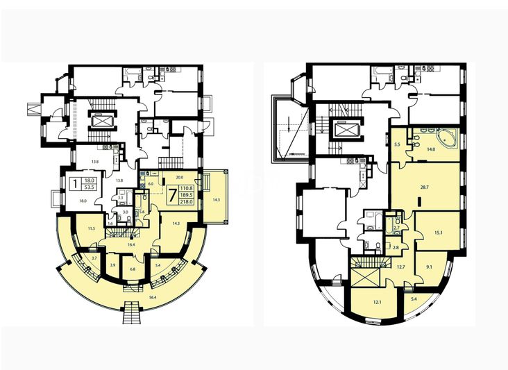 Продажа многокомнатной квартиры 190 м², 1/6 этаж