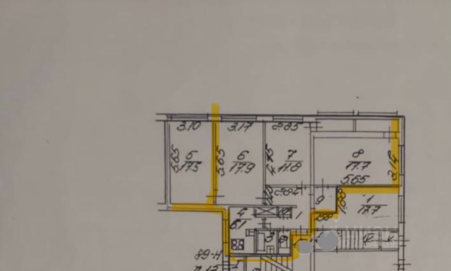 Продажа 4-комнатной квартиры 84 м², 1/9 этаж