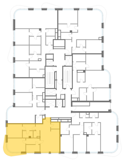 Продажа 2-комнатной квартиры 101,7 м², 6/14 этаж