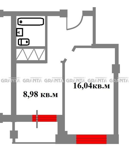 Продажа 1-комнатной квартиры 34,6 м², 15/25 этаж