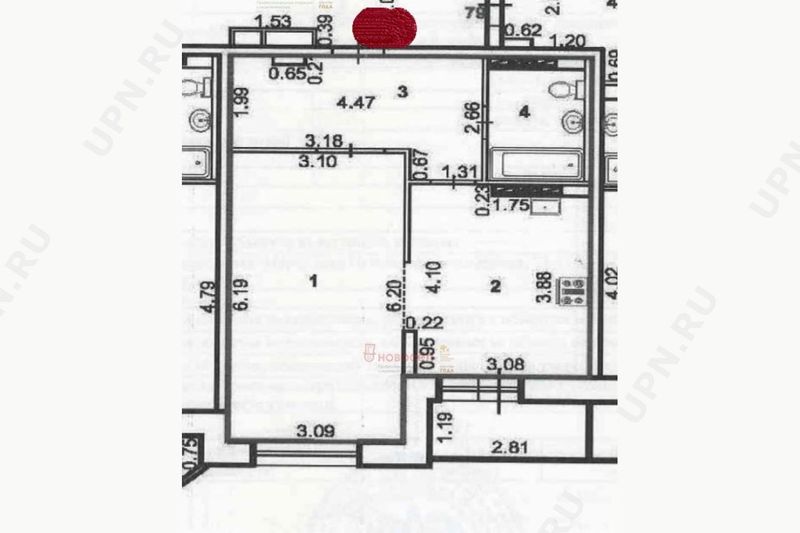 Продажа 1-комнатной квартиры 45 м², 13/27 этаж