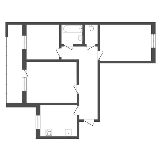 Продажа 2-комнатной квартиры 61 м², 2/9 этаж