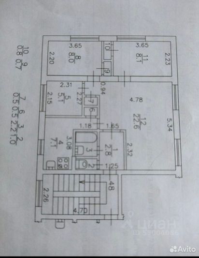 Продажа 4-комнатной квартиры 59,8 м², 4/5 этаж