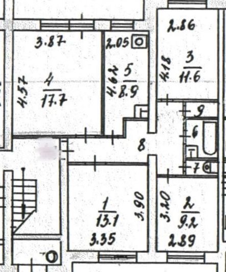 Продажа 4-комнатной квартиры 74,3 м², 1/5 этаж
