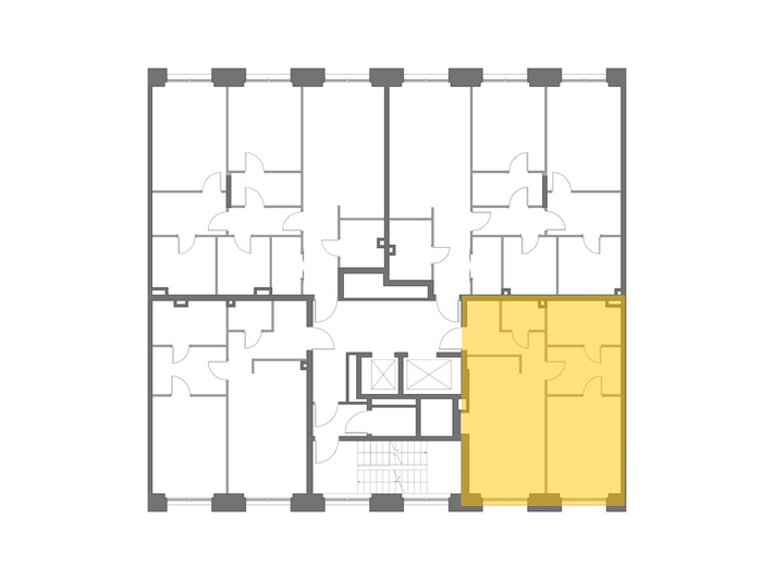 Продажа 2-комнатной квартиры 66,8 м², 2/7 этаж