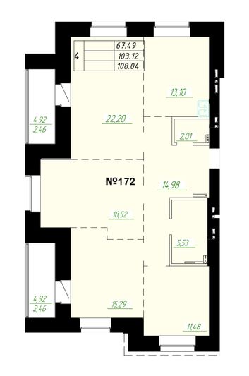 Продажа 4-комнатной квартиры 102,4 м², 4/9 этаж