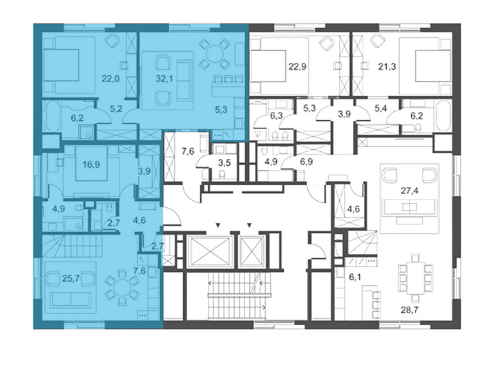 Продажа 3-комнатной квартиры 217,5 м², 5/5 этаж